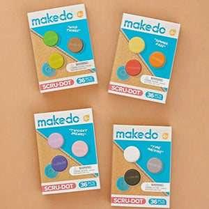 Scru-Dot Makedo Wild Things Set mit bunten Bausteinen für kreatives Spielen und Basteln