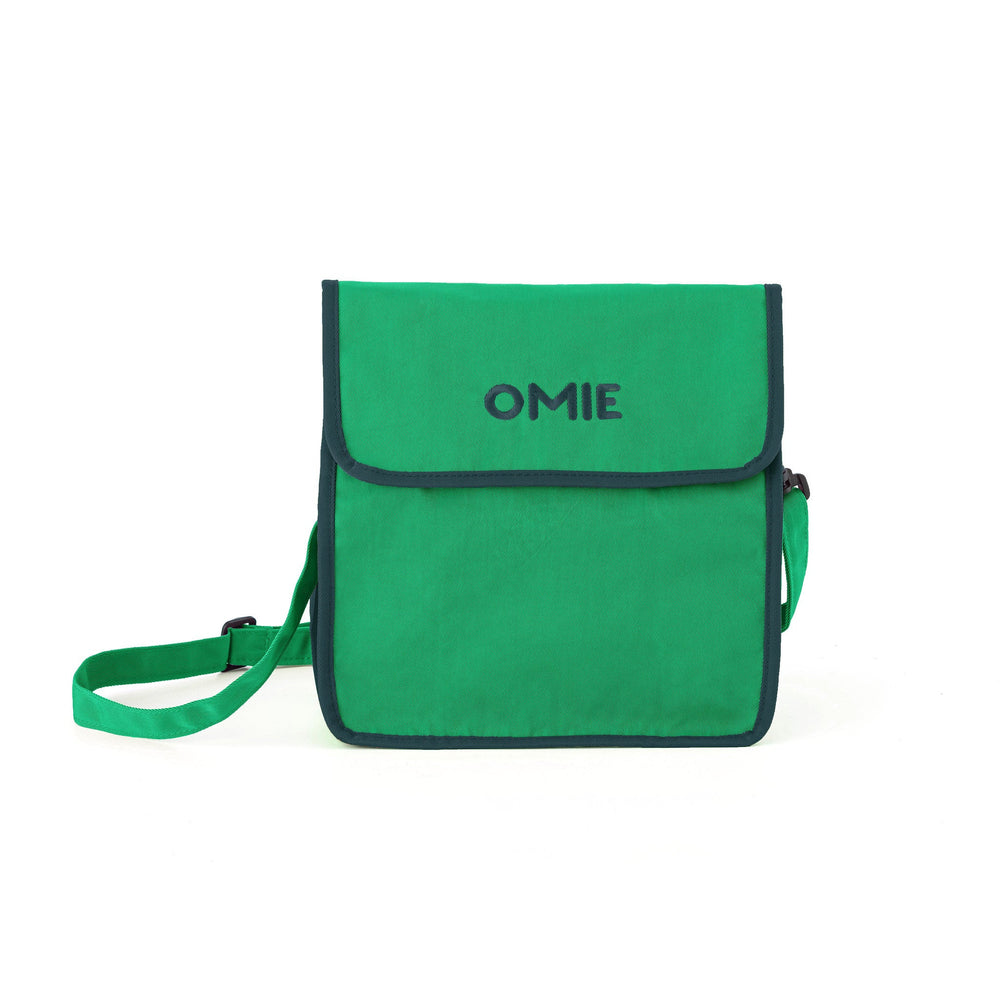 Lunchbag OmieTote – Green von OMIE grüne Lunchbag mit verstellbarem Schulterriemen und klappbarem Deckel