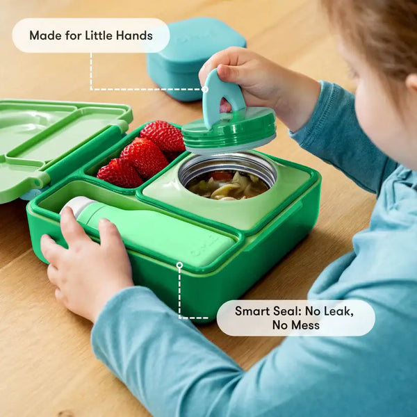 Lunchbox mit Thermoskanne OmieBox – Apfelgrün