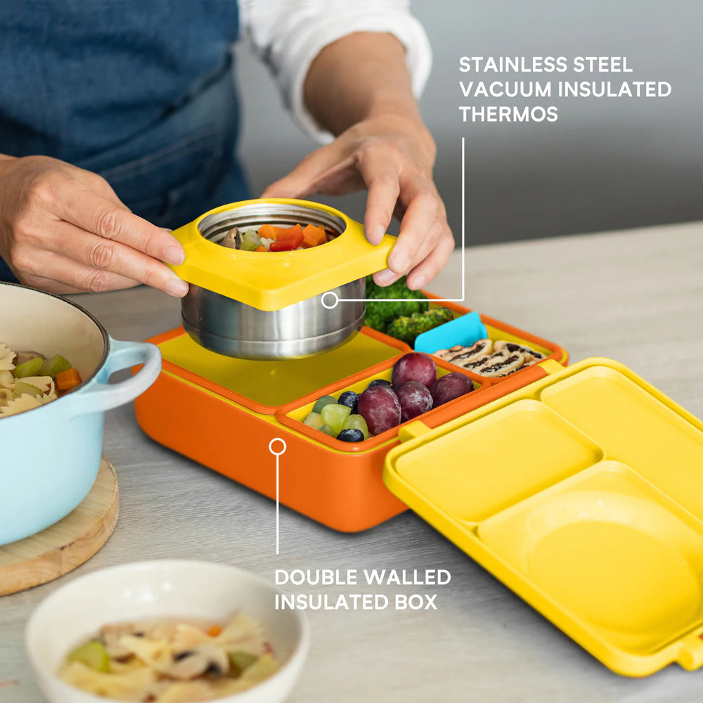 Lunchbox mit Thermosbehälter OmieBox – Sunshine