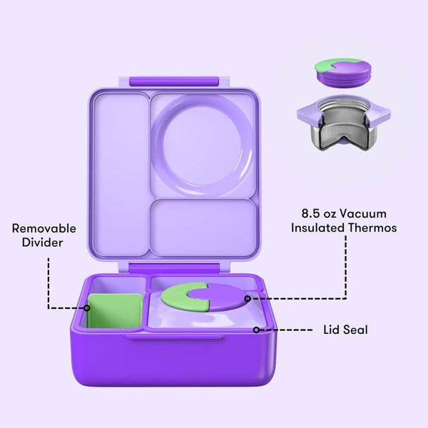 Lunchbox mit Thermoskanne OmieBox – Lilac Purple