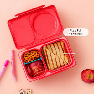 Lunchbox mit Thermosbehälter OmieBox Up – Cherry Pink