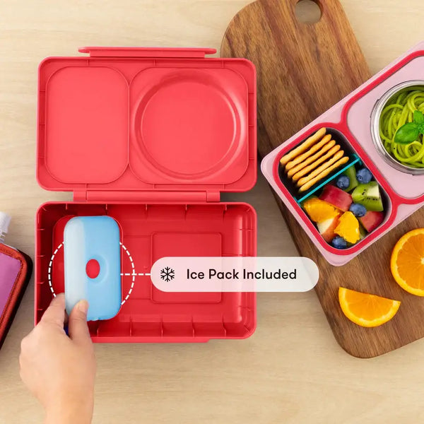 Lunchbox mit Thermosbehälter OmieBox Up – Cherry Pink