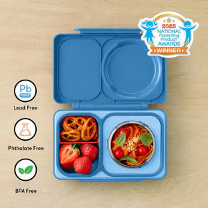 Lunchbox mit Thermosbehälter OmieBox Up – Cosmic Blue