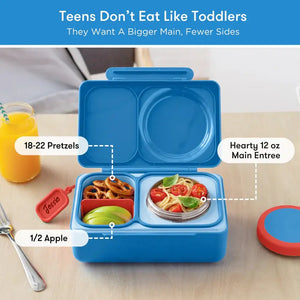 Lunchbox mit Thermosbehälter OmieBox Up – Cosmic Blue