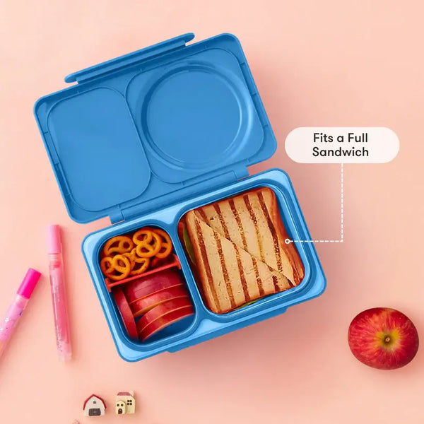 Lunchbox mit Thermosbehälter OmieBox Up – Cosmic Blue