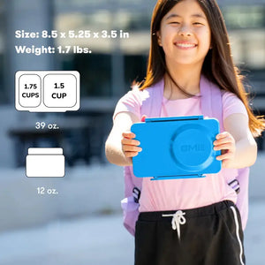 Lunchbox mit Thermosbehälter OmieBox Up – Cosmic Blue