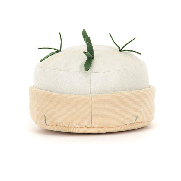 Jellycat Plüsch-Camembert 13 cm Kuschelige Käse-Plüschfigur mit grünen Blättern