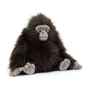 Jellycat Plüsch-Gorilla Gomez 34 cm Kuscheltier mit weichem braunem Fell und grauen Gesicht und Händen