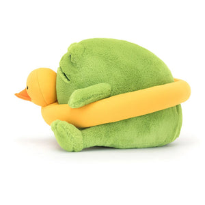 Plüsch-Regenfrosch Ricky mit Entchen zum Schwimmen 18 cm von Jellycat kuschelig weich