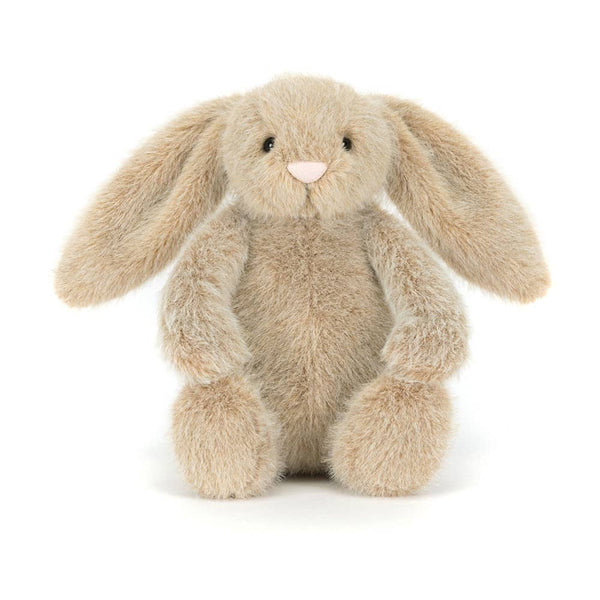 Jellycat Plüschhase Flufflet Oat in sanften Pastellfarben mit langen Ohren und weichem Fell