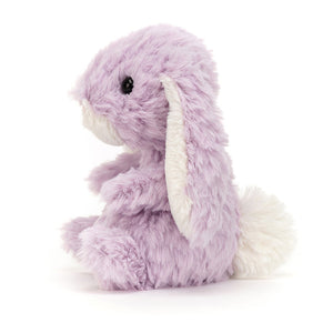 Jellycat Plüschhase – Miniatur Lavendel 15 cm in weichem lila Kuschelstoff mit weißen Details