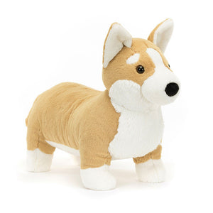 Jellycat Plüschhund Corgi Betty 34 cm weiches braun-weißes Kuscheltier Hund