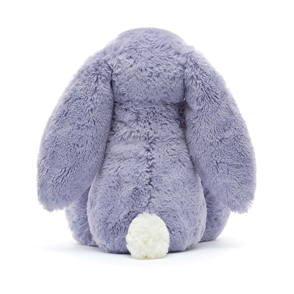 Jellycat Plüschkaninchen – Violett 31 cm, weiches kuscheliges Stofftier mit langen Ohren und weißem Schwanz