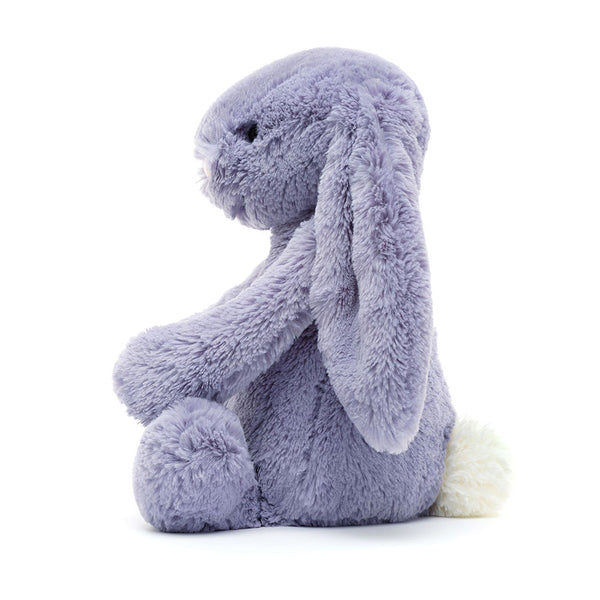 Jellycat Plüschkaninchen – Violett 31 cm weiches Kuscheltier mit langen Ohren und weißem Schwanz