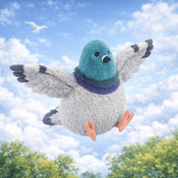 Plüschtaube Strutton 22 cm von Jellycat, weich und flauschig für Kinder zum Kuscheln