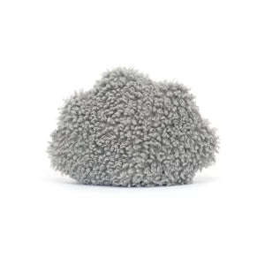 Jellycat Plüsch-Gewitterwolke 26 cm in grau mit kuscheligem, lockigem Flauschstoff