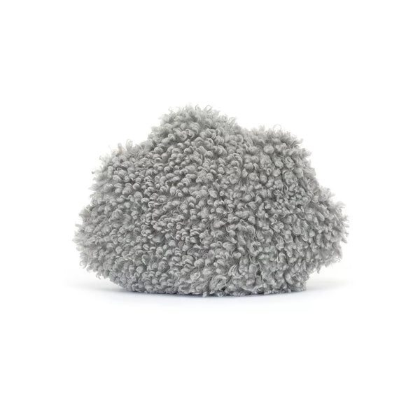 Jellycat Plüsch-Gewitterwolke 26 cm in grau mit kuscheligem, lockigem Flauschstoff