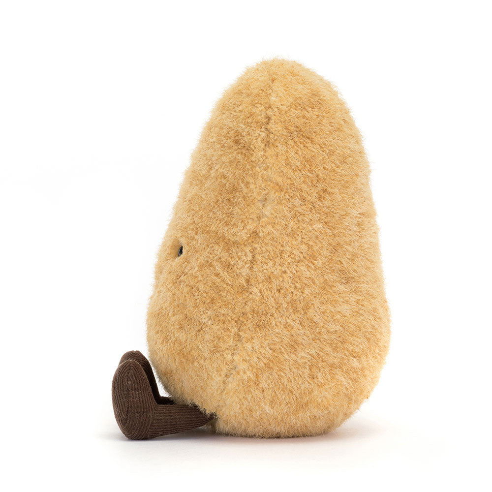 Jellycat Plüsch-Kartoffel 19 cm Kuscheltier mit freundlichem Gesicht und weichem braunem Fell