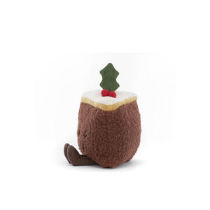 Jellycat Plüsch Weihnachtskuchen 10 cm Kuschelige festliche Weihnachtsdeko zum Spielen