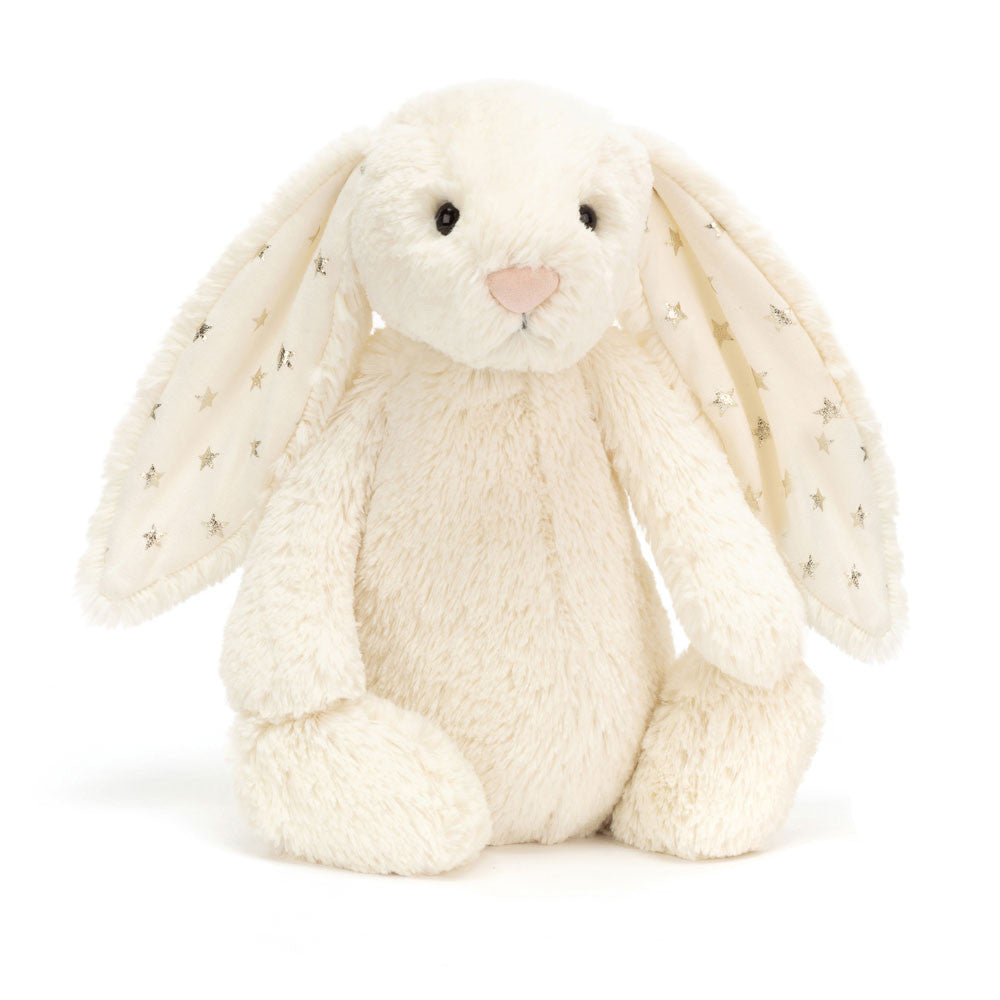 Jellycat Plüschkaninchen – Sternenohren Cremefarben 31 cm mit weichem Stoff und langen Ohren