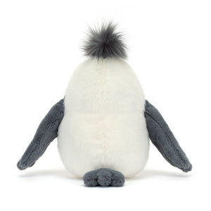 Jellycat Plüschmöwe – Chip 25 cm weiche weiße und graue Kuschelente mit Flauschhaube