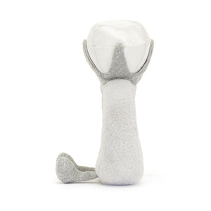 Jellycat Plüschring – Mit Diamant 20 cm weiches Kuscheltier in Grau und Weiß
