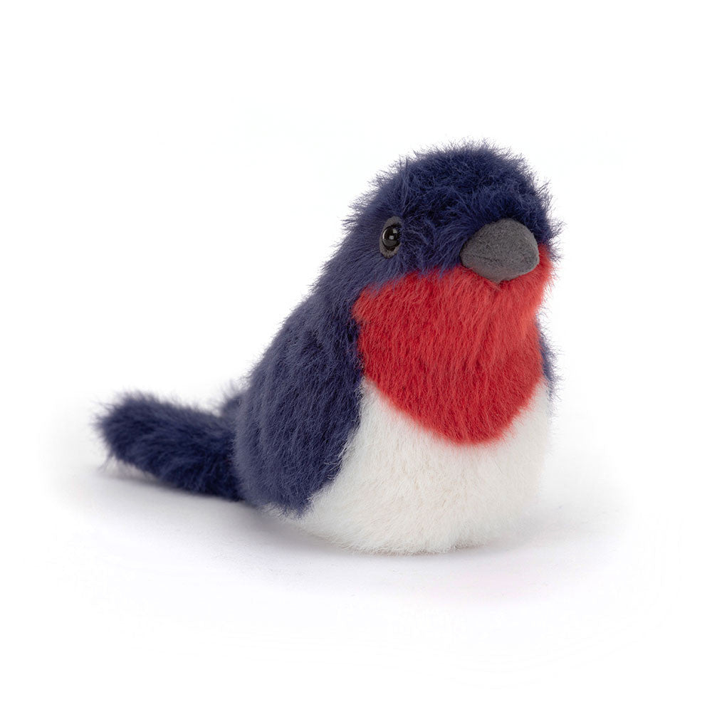 Jellycat Plüschvogel – Schwalbe 10 cm Kuscheltier mit weichem, buntem Fell