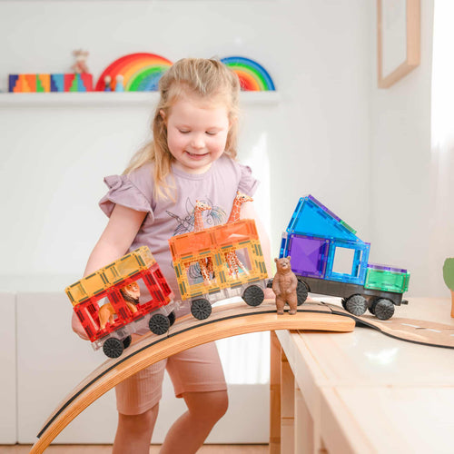 Magnetbausteine – Rainbow Transport-Set 50 Teile - Tublu.de