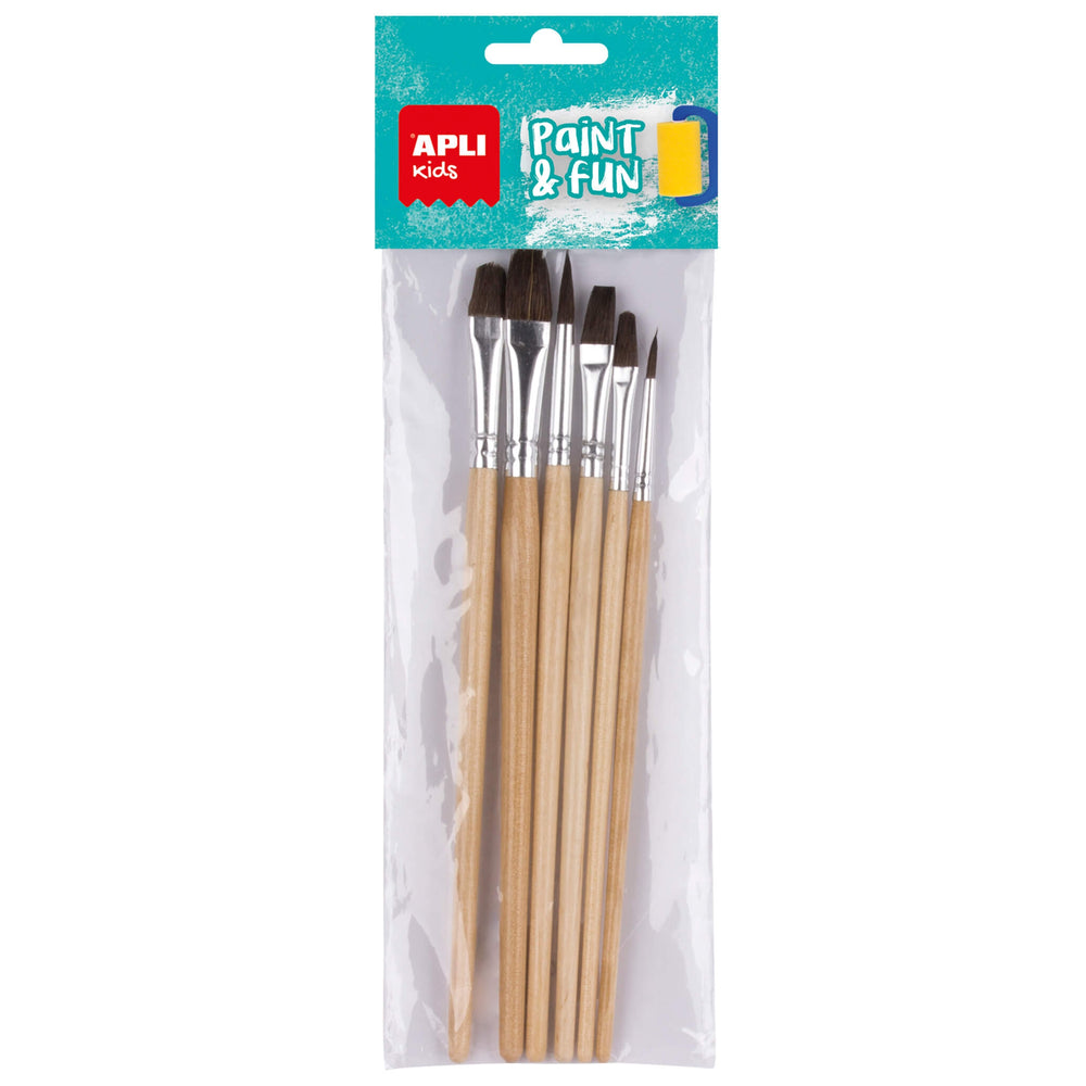 Holzpinselset – 6 Stück - Tublu.de