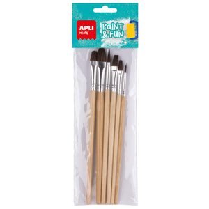 Holzpinselset – 6 Stück - Tublu.de