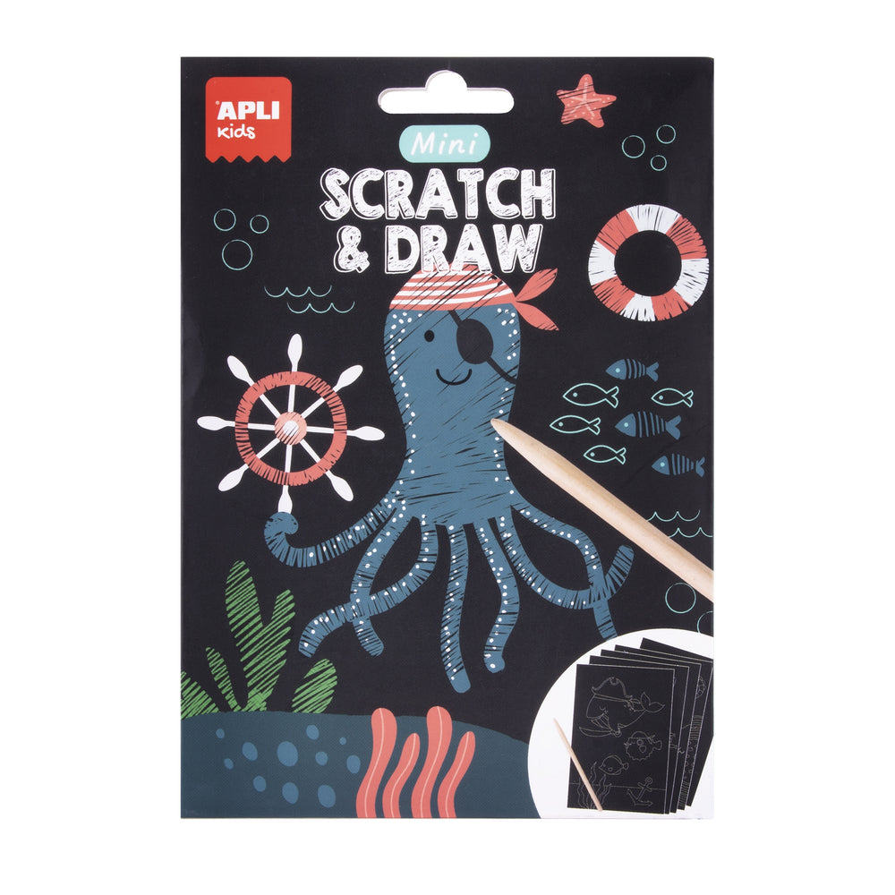 Mini-Kratzbilder – Piraten aus dem Ozean - Tublu.de