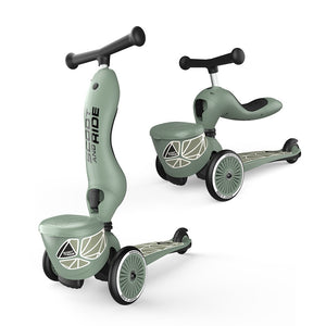 Laufrad und Fahrrad 2in1 Highwaykick 1 Lifestyle  1-5 Jahre - Green Lines - Tublu.de