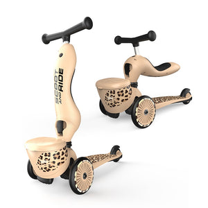 Laufrad und Fahrrad 2in1 Highwaykick 1 Lifestyle  1-5 Jahre - Leopard - Tublu.de
