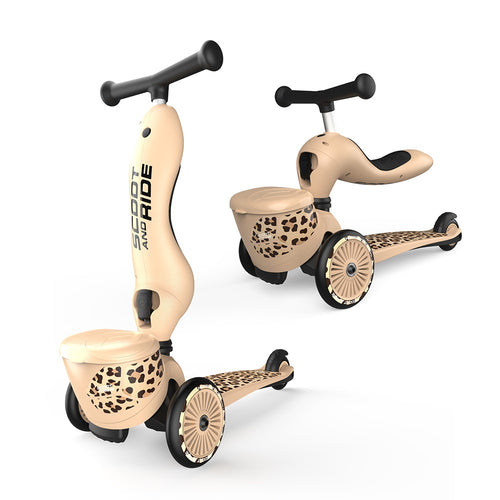 Laufrad und Fahrrad 2in1 Highwaykick 1 Lifestyle  1-5 Jahre - Leopard - Tublu.de