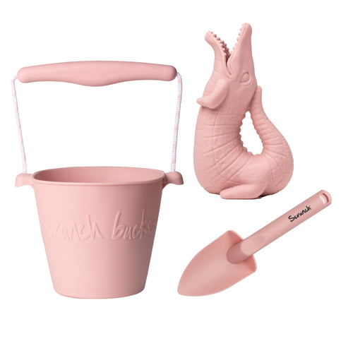 Sandspielzeugset mit Gießkanne – Puderrosa - Tublu.de