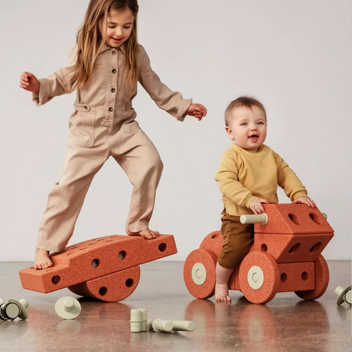 Kreative Bausteine zur Förderung der Grobmotorik Dreamer Set – orange 25 in 1 - Tublu.de