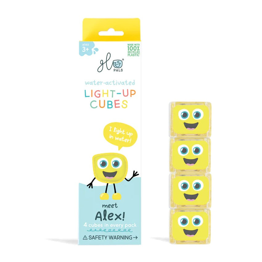 Sensorikwürfel, die im Wasser leuchten Alex – gelb - Tublu.de
