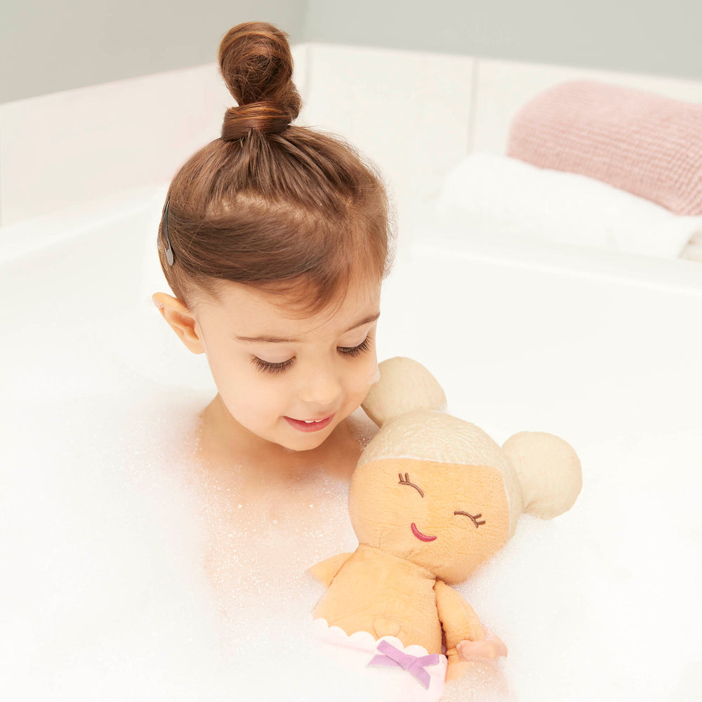 Badepuppe Bath Doll Babi mit blonden Haaren