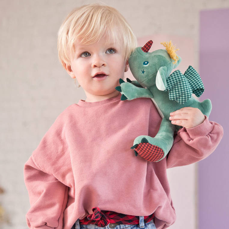 Kuscheltier mit Geräuschen – Der fliegende Drache Joe 9 m+