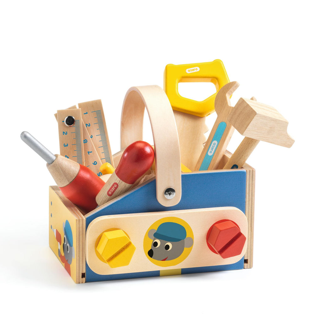 Holzkiste mit Werkzeugen - Tublu.de