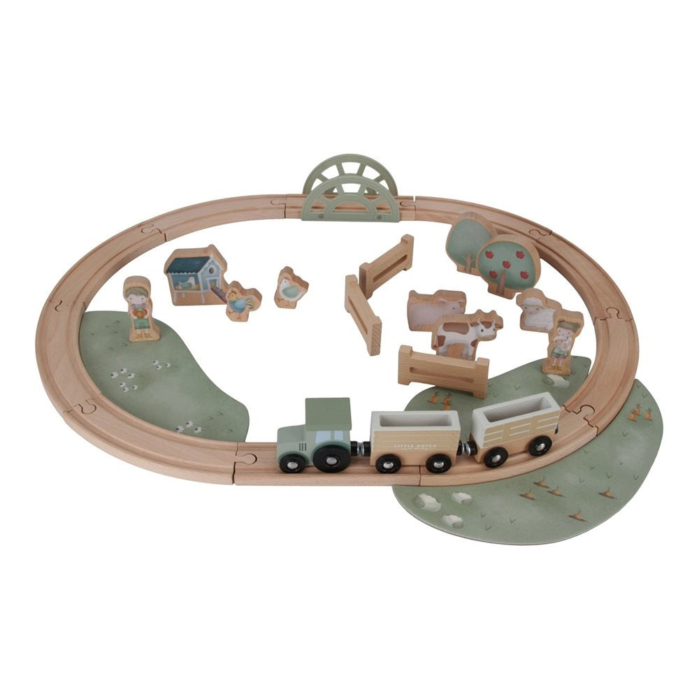 Zug mit Schienen - Little Farm