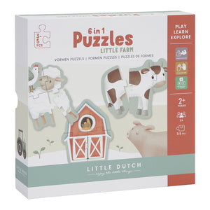 Progressives Puzzle 6 in 1 – Little Farm - Tublu.de
