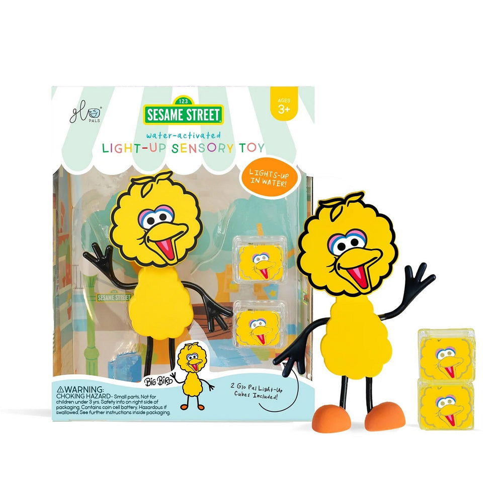 Badefigur Großer Vogel – Set mit zwei sensorischen Würfeln, die im Wasser leuchten - Tublu.de