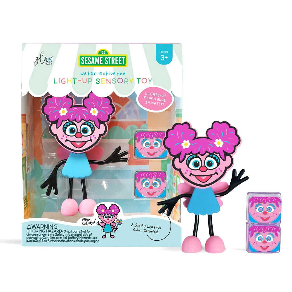 Badefigur Abby – Set mit zwei Sensorik-Würfeln, die im Wasser leuchten - Tublu.de