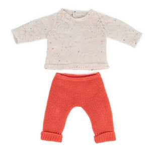 Strick-Set für Puppen – Pullover mit Hose 38 cm