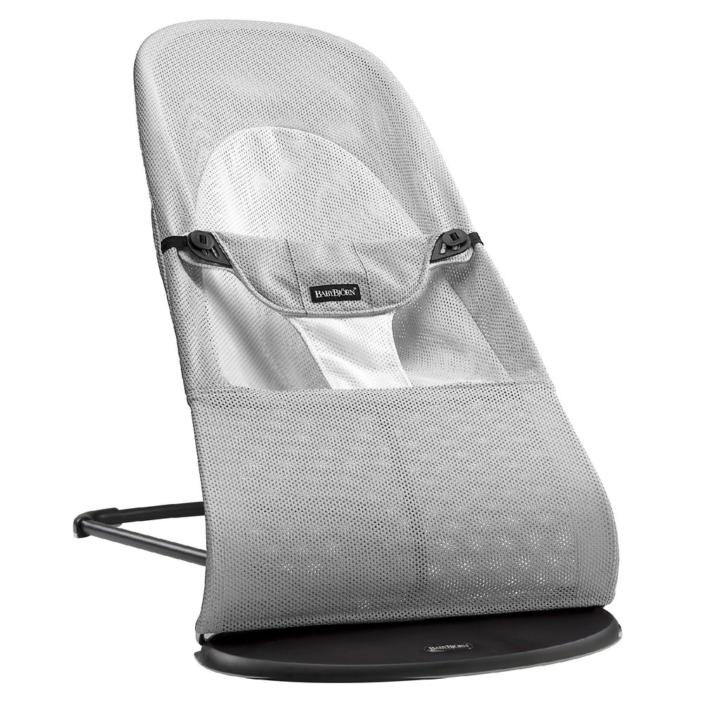 Babywippe BALANCE SOFT MESH – Silber/Weiß