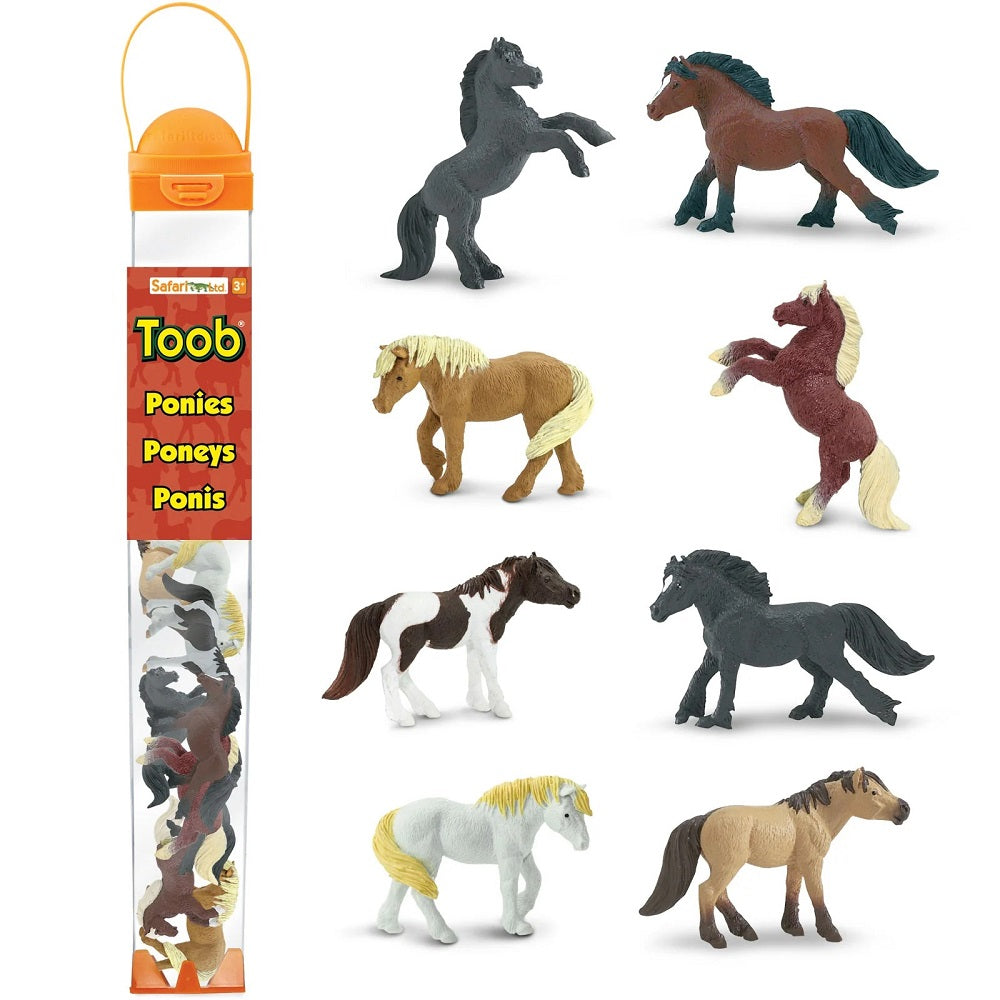 Figurenset in einer Tube TOOB - Ponys - Tublu.de