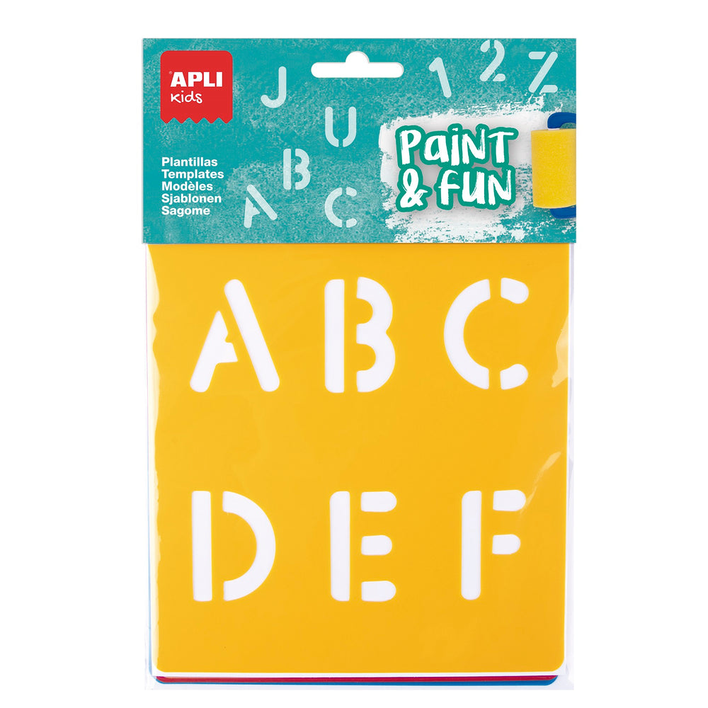 Schablonenset – Buchstaben und Zahlen - Tublu.de