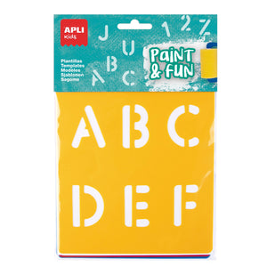 Schablonenset – Buchstaben und Zahlen - Tublu.de